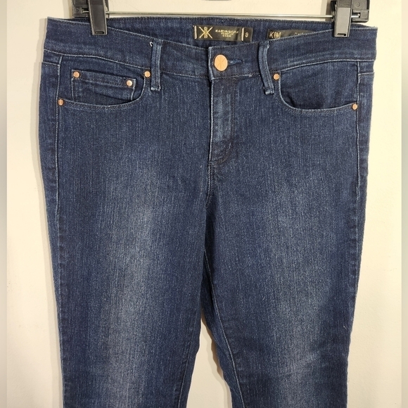 Kardashian Premium Denim Dark Blue Jeans Size 8 - Picture 3 of 11